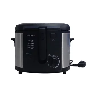 Awox Steka-MF30Cs 3 lt Tek Hazneli Yağlı Fritöz Siyah