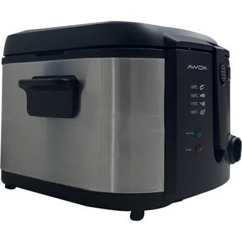 Awox Steka-MF30Cs 3 lt Tek Hazneli Yağlı Fritöz Siyah