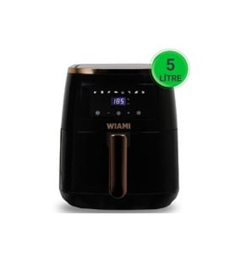 Wiami Airfryer 5 lt Tek Hazneli Led Ekranlı Sıcak Hava Fritözü Siyah