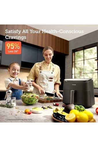 Cosori Airfryer 4.5 lt Tek Hazneli Led Ekranlı Sıcak Hava Fritözü Beyaz