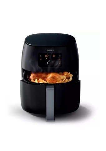 Philips HD965/91 Airfryer 7.3 lt Tek Hazneli Izgara Yapan Led Ekranlı Yağsız Sıcak Hava Fritözü Siyah