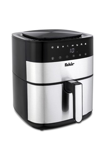 Fakir Uno Chefry Airfryer 5 lt Tek Hazneli Izgara Yapan Led Ekranlı Sıcak Hava Fritözü Gri