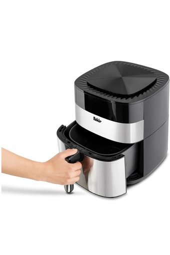 Fakir Uno Chefry Airfryer 5 lt Tek Hazneli Izgara Yapan Led Ekranlı Sıcak Hava Fritözü Gri