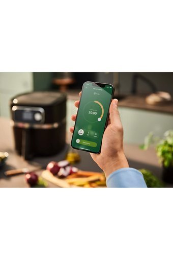 Philips Airfryer 8.3 lt Tek Hazneli Izgara Yapan Led Ekranlı Sıcak Hava Fritözü Siyah
