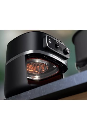 Philips Airfryer 8.3 lt Tek Hazneli Izgara Yapan Led Ekranlı Sıcak Hava Fritözü Siyah