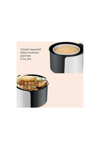 Xiaomi AF40D01 Airfryer 5 lt Tek Hazneli Izgara Yapan Led Ekranlı Yağsız Sıcak Hava Fritözü Beyaz