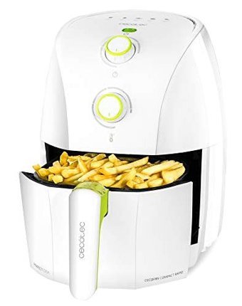 Cecotec CecoFry Airfryer 1.5 lt Tek Hazneli Yağsız Sıcak Hava Fritözü Beyaz