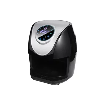 Sanlindou Airfryer 5.5 lt Tek Hazneli Led Ekranlı Yağsız Sıcak Hava Fritözü Siyah