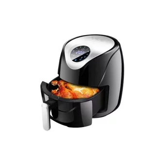 Sanlindou Airfryer 5.5 lt Tek Hazneli Led Ekranlı Yağsız Sıcak Hava Fritözü Siyah