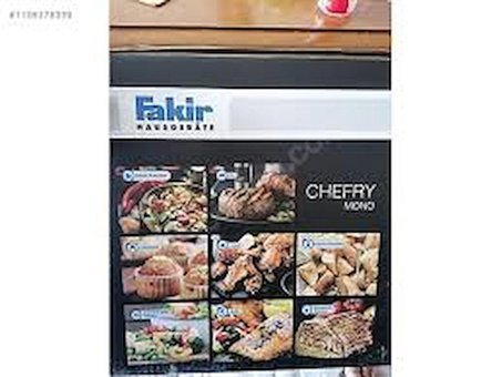 Fakir CheFry Mono Airfryer 5.7 lt Tek Hazneli Izgara Yapan Led Ekranlı Yağsız Sıcak Hava Fritözü Gri