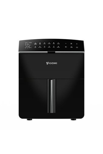 Yasomi Y45 Airfryer 4.5 lt Tek Hazneli Izgara Yapan Led Ekranlı Yağsız Sıcak Hava Fritözü Siyah
