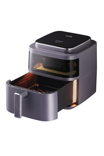 Lura 17BH Airfryer 6 lt Tek Hazneli Led Ekranlı Yağsız Sıcak Hava Fritözü Siyah