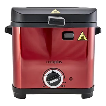 Cookplus 1.5 lt Tek Hazneli Yağlı Fritöz Kırmızı