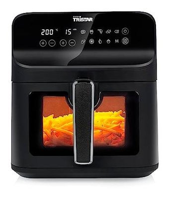 Tristar FR-9037 Airfryer 6.2 lt Tek Hazneli Led Ekranlı Yağsız Sıcak Hava Fritözü Siyah