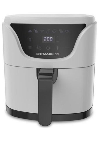 Dynamic Life Pro 005 Airfryer 5 lt Tek Hazneli Led Ekranlı Yağsız Sıcak Hava Fritözü Beyaz