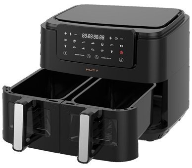 Xiaomi HuTT D9 Airfryer 9 lt İki Hazneli Izgara Yapan Led Ekranlı Yağsız Sıcak Hava Fritözü Siyah