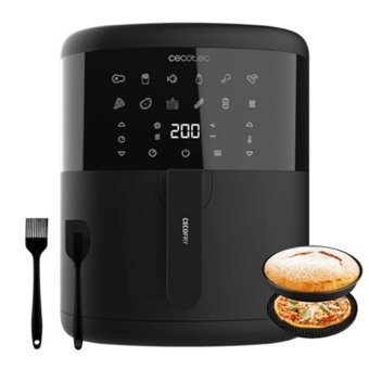 Cecotec CecoFry 6000 Airfryer 6 lt Tek Hazneli Led Ekranlı Sıcak Hava Fritözü Siyah