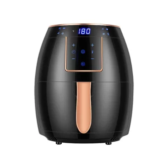 Kkmoon Airfryer 5.9 lt Tek Hazneli Led Ekranlı Yağsız Sıcak Hava Fritözü Siyah