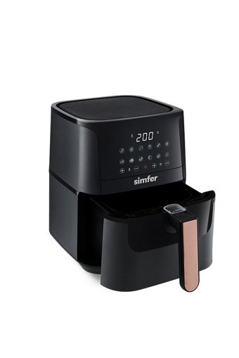 Simfer SK-6701 Airfryer 4 lt Tek Hazneli Led Ekranlı Yağsız Sıcak Hava Fritözü Siyah
