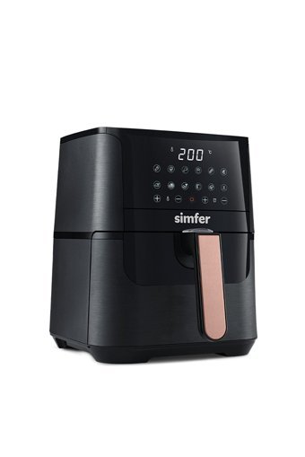 Simfer SK-6701 Airfryer 4 lt Tek Hazneli Led Ekranlı Yağsız Sıcak Hava Fritözü Siyah