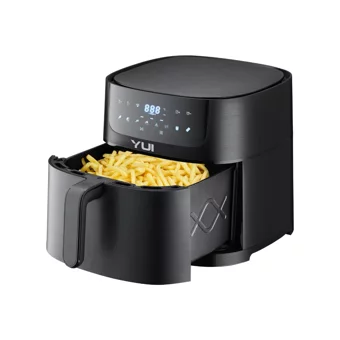 Yui M50 MaxiFry Airfryer 6 lt Tek Hazneli Led Ekranlı Yağsız Sıcak Hava Fritözü Siyah
