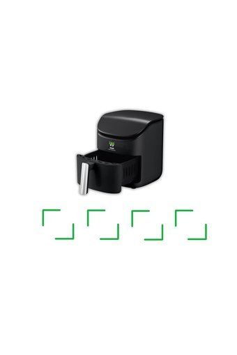 Wiami Airfryer 3.5 lt Tek Hazneli Izgara Yapan Led Ekranlı Yağsız Sıcak Hava Fritözü Siyah
