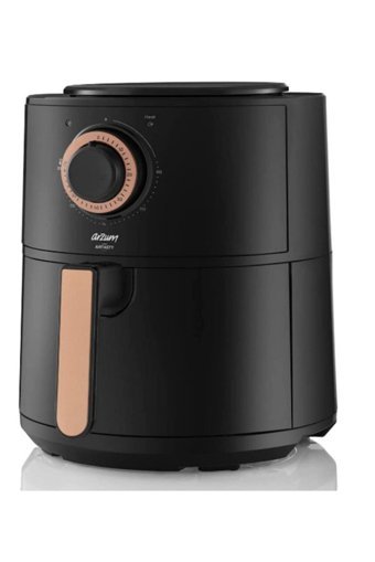 Arzum Airfryer 4 lt Tek Hazneli Yağsız Sıcak Hava Fritözü Siyah