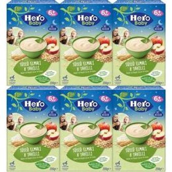 Hero Baby Gece Tahıllı Elmalı Sütlü Kaşık Maması 6x200 gr