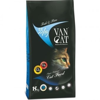 Vancat Balıklı Pirinçli Tahıllı Yetişkin Kuru Kedi Maması 15 kg
