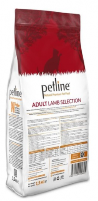 Petline Natural Premium Kuzu Etli Tahıllı Yetişkin Kuru Kedi Maması 1.5 kg