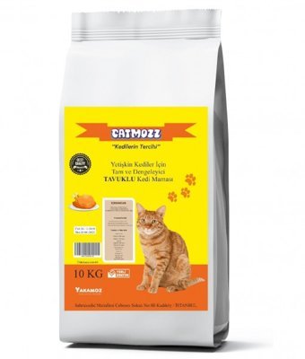 Catmozz Tavuklu Tahıllı Yetişkin Kuru Kedi Maması 10 kg