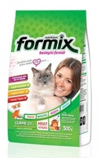 Formix Etli Tavuklu Tahıllı Yetişkin Kuru Kedi Maması 500 gr