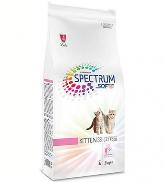 Spectrum Kitten 38 Balıklı Tavuklu Tahıllı Yavru Kuru Kedi Maması 2 kg
