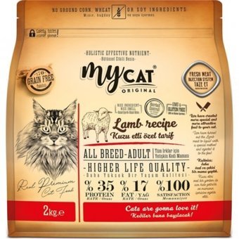 MyCat Kuzu Etli Tahılsız Yetişkin Kuru Kedi Maması 2 kg