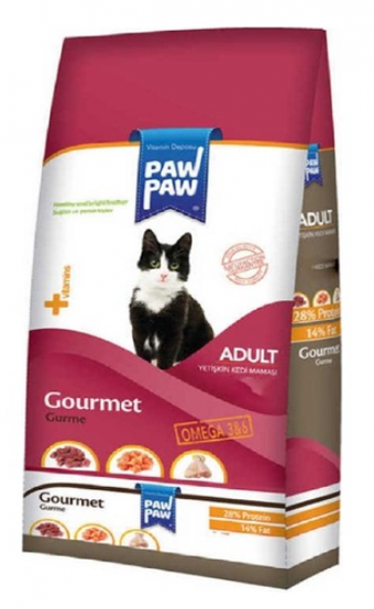 Paw Paw Karışık Tahılsız Yetişkin Kuru Kedi Maması 500 gr