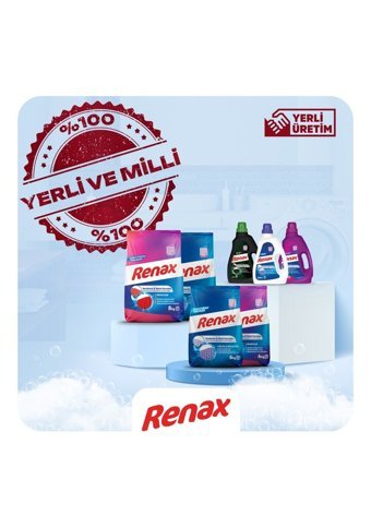 Renax Matik Renkliler ve Beyazlar İçin 128 Yıkama Toz Deterjan 2x8 kg