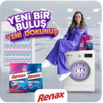 Renax Matik Renkliler ve Beyazlar İçin 64 Yıkama Toz Deterjan 8 kg