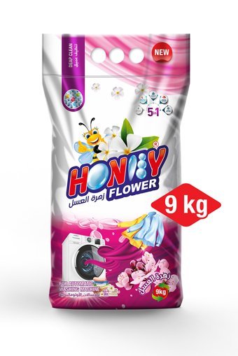 Honey Flower Renkliler ve Beyazlar İçin 80 Yıkama Toz Deterjan 9 kg