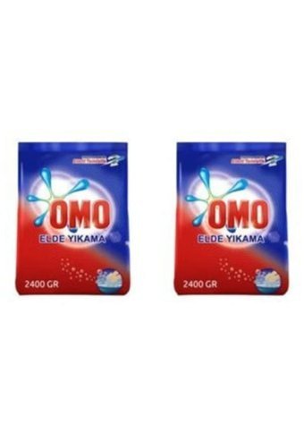 Omo Elde Yıkama Renkliler ve Beyazlar İçin Yıkama Toz Deterjan 2x2.4 kg