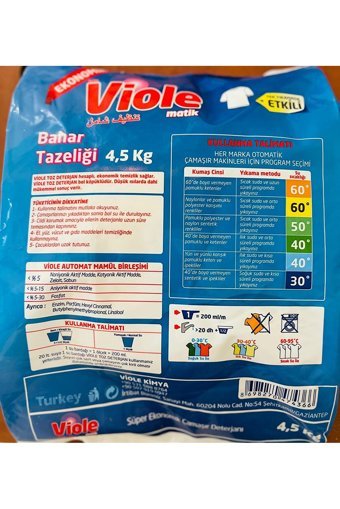 Viole Matik Renkliler ve Beyazlar İçin Yıkama Toz Deterjan 8 kg