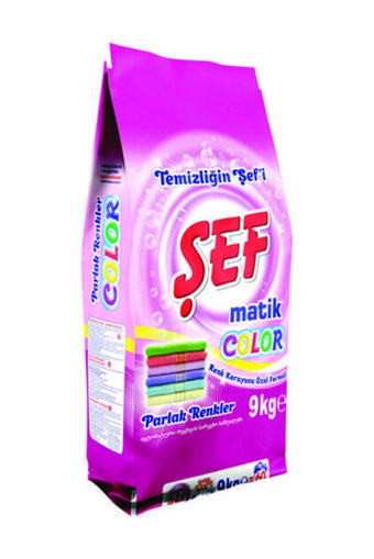 Şef Matik Renkliler İçin 60 Yıkama Toz Deterjan 9 kg