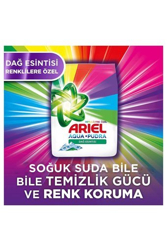 Ariel Dağ Esintisi Renkliler İçin 80 Yıkama Toz Deterjan 12 kg
