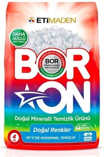 Boron Boron Renkliler ve Beyazlar İçin 104 Yıkama Toz Deterjan 6x4 kg