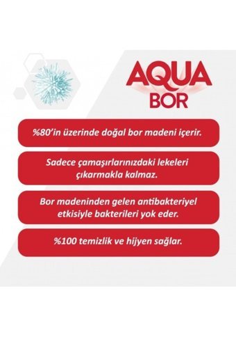 Eti Maden Aqua Bor Renkliler İçin 26 Yıkama Toz Deterjan 4 kg