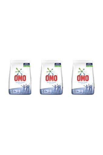 Omo Active Fresh Beyazlar İçin 60 Yıkama Toz Deterjan 3x3 kg