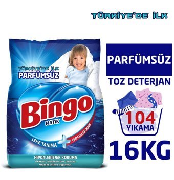 Bingo Matik 104 Yıkama Toz Deterjan 4x4 kg