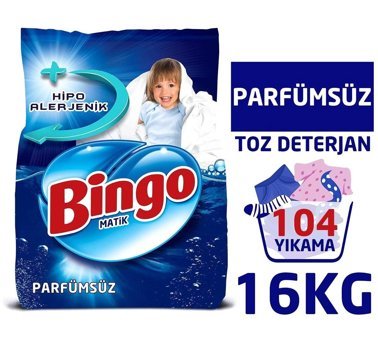 Bingo Matik 104 Yıkama Toz Deterjan 4x4 kg