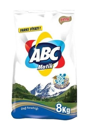 Abc Matik Dağ Ferahlığı Renkliler İçin 53 Yıkama Toz Deterjan 8 kg