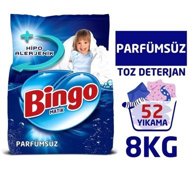 Bingo Matik 52 Yıkama Toz Deterjan 2x4 kg
