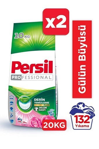 Persil Derin Temizleme Plus Gülün Büyüsü Beyazlar İçin 132 Yıkama Toz Deterjan 2x10 kg